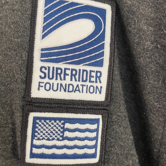 Surf Rider branded USOA Logo Embroidered Zip Up Hoodie – Black Heather Hoodie - Picture 2 of 4